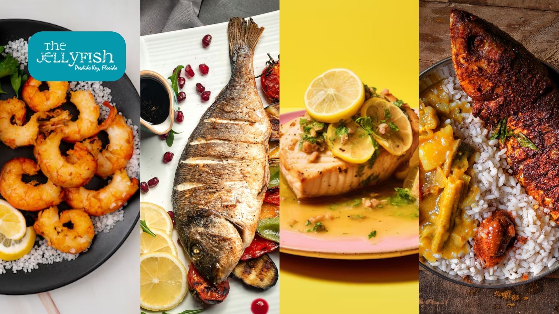 July-Shrimp, Grouper, Mahi Mahi, and Snapper in Perdido